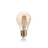 Ampoule standard ambrée LED 4W E27 2200°K lumière dorée