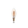 Ampoule flamme ambrée LED 4W E14 2200°K lumière dorée