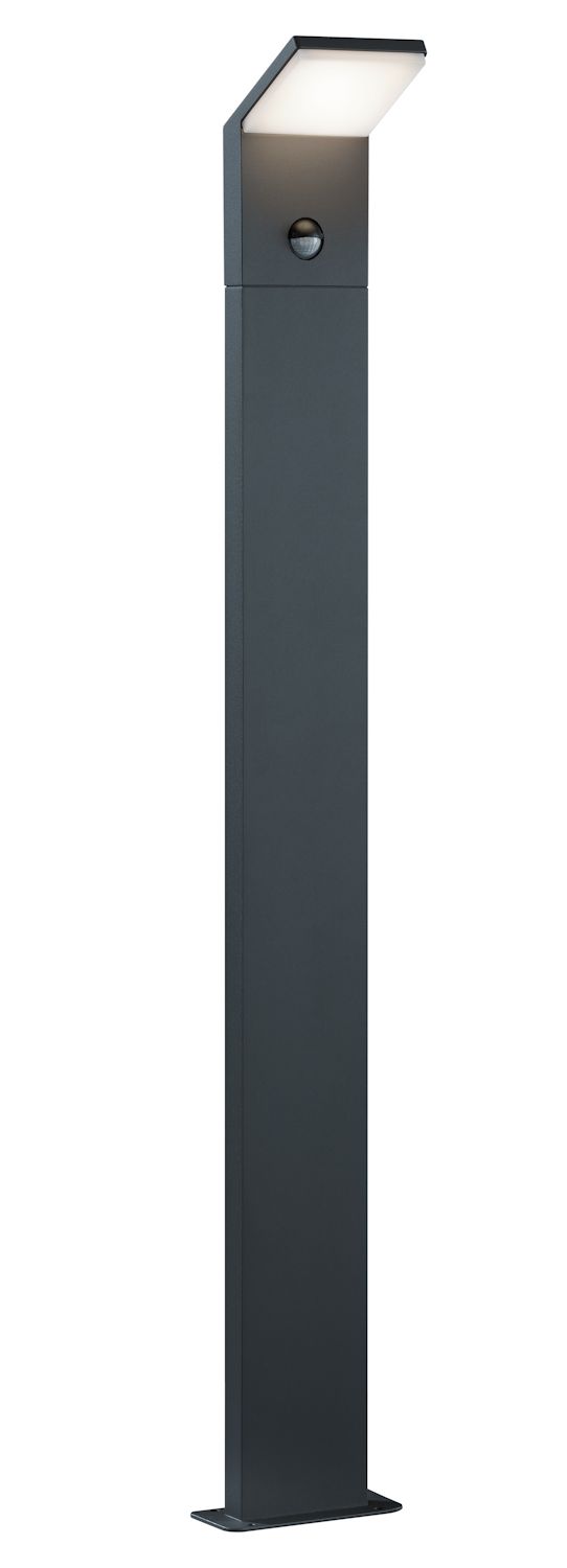 Applique pearl à led détecteur pour jardin anthracite ip54