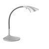 Lampe de bureau LED Lily avec flexible gris argent