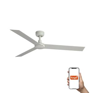 Ventilateur de plafond CRUISER XL blanc connecté Tuya et télécommande
