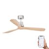 Ventilateur plafond LANTAU bois clair– Moteur DC silencieux – 6 vitesses – Télécommande – Smart Wiz– Été/hive