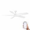 Ventilateur de plafond COCOS L blanc connecté WIZ et télécommande