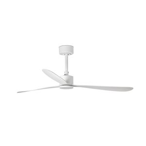 AMELIA ventilateur plafond design blanc – moteur éco DC, télécommande, 6 vitesses, pour pièces 17–28 m²