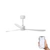 AMELIA ventilateur plafond design blanc – connecté WIZ, télécommande, 6 vitesses, pour pièces 17–28 m²