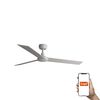 Ventilateur de plafond RUDDER L blanc/bois connecté TUYA+télécommande