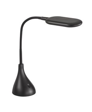  Lampe de bureau noire LED flexible ROBIN à poser