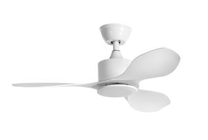 Ventilateur de plafond RIGA XS avec 3 pâles finition blanc mat