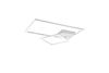 Plafonnier Led blanc mat carré et rectangle PADELLA TrioLighting