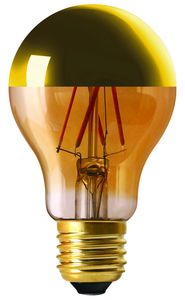 Standard calotte dorée filament LED 6W E27 Girard Sudron