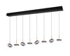 Suspension LED GUANO 8 Lumières - Gris Mat/Café | Lift Me & 3 Teintes CCT XL