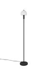 Lampadaire droit GLENN diffuseur blanc finition noir