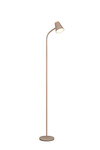 Liseuse PONGO sur pied R45831101 – Beige mat, LED 4,5 W, tête flexible, métal & bois