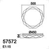 Plafonnier diamant 500mm Led 3000°K étoilé LEO