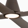 Ventilateur de Plafond TYPHOON marron – Lumineux et connecté