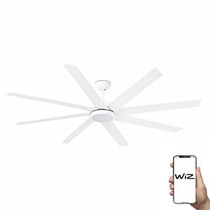 Ventilateur de plafond CENTURY XL blanc Led Wiz+télécommande