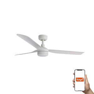 Ventilateur de Plafond PUNT Blanc avec Éclairage LED et Contrôle Tuya Smart