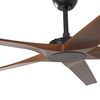 Ventilateur de plafond BigWood 20 XL noir et bois connecté Tuya