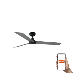 Ventilateur de plafond CRUISER L noir/alu connecté Tuya et télécommande