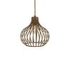 Suspension cage en cloche ONION finition Café 