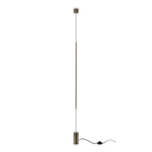 Ideal Lux FILO – Lampadaire laiton satiné/mat à fixer au plafond LED 3000K