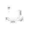 Ideal Lux Waves-2 SP blanc - Suspension LED forme ondulée 125 cm noir mat