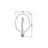 Ampoule LED Vintage 1906 Ballon 30 – 4,8 W E27 – 2700 K – Code 4058075761919