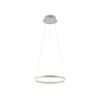 Lustre rond suspendu TITUS finition Blanc mat
