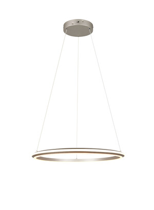 Suspension LED TRIO AMADOR 331019107 - Forme ronde, Nickel Mat, 48 W, CCT et hauteur réglable