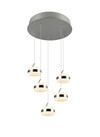 Suspension LED TRIO DIOS 331410507 – 5 anneaux lumineux, CCT & SwitchDimmer