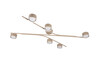 Plafonnier CODA 6 Lumières GX53 Beige Chaud L113,5cm - 669000643