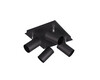 Plafonnier carré MARLEY Noir Mat 4L - 802430432