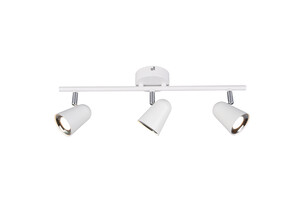Barre 3 Spots LED Trio TOULOUSE Blanc Mat - R82123131