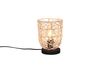 Lampe de table LOVIS noir et rotin naturel de TrioLighting