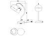 Lampe FLETCHER noir mat boule sur flexible de Triolighting