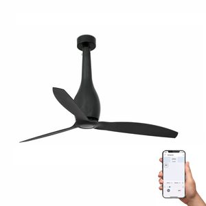 ETERFAN M – Ventilateur plafond connecté WiZ noir mat