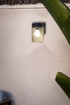 Applique cylindrique KILA verre transparent finition Anthracite et transparent