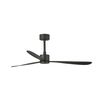 AMELIA ventilateur plafond design noir– moteur éco DC, télécommande, 6 vitesses, pour pièces 17–28 m²