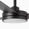 Ventilateur de plafond BARTH L noir LED et télécommande