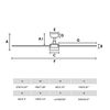 Ventilateur de plafond RUDDER L blanc/bois Led connecté WIZ + télécommande
