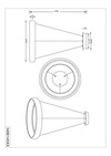 Suspension Trio Cardona 349614531 - LED 29 W dimmable - blanc mat