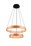 Suspension LYNWOOD Anneau LED Bois Naturel Ø60cm - 355039130