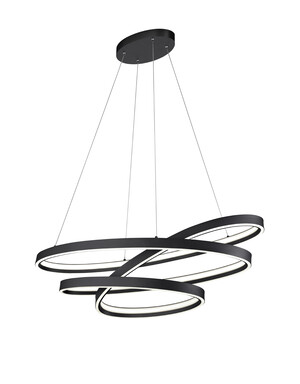 Suspension CIOLA LED Noir Mat L115cm - 377210132
