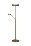 Lampadaire Led FRANKLIN avec liseuse laiton vieilli de TrioLIghting