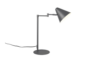 Lampe à poser TRIO COSIMA 563900142 - Anthracite, tête orientable et bras articulé