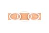 Plafonnier/Applique led blanc et bois SwitchDimmer 3 cercles BARCA