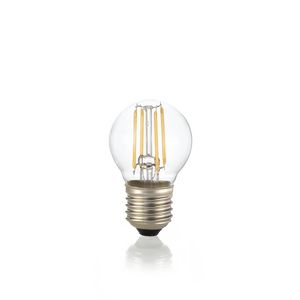 Ampoule sphérique claire LED 4W E27 3000°K lumière chaude