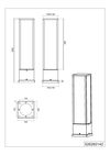 Borne extérieure Led FUERTE rectangle IP54 anthracite de TrioLighting