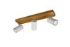 Réglette blanc mat et bois MARLEY 3 spots de Triolighting