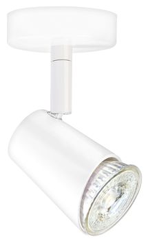 Spot blanc JUDY d'ARIC avec ampoule démontable Gu10 4.6W